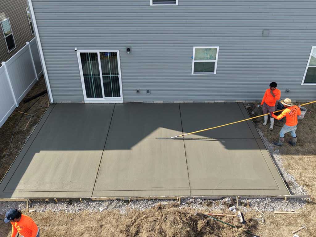 Concrete Patio complete project